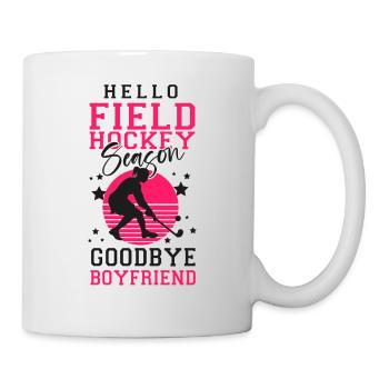 Field Hockey Hello Field Hockey - Tasse - Weiß - Rechts
