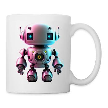Joyeux Halloween robot mignon effrayant drôle effrayant effrayant - Mug blanc - blanc - Droite