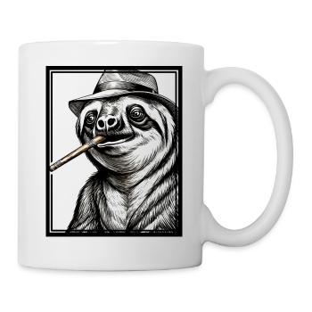 Sloth Noir - Tasse - Weiß - Rechts