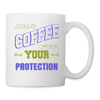 fun coffee sayings funny sayings jokes tired - Mug - white - Right