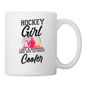 Hockey Sur Gazon Hockey Fille Comme Un - Mug blanc - blanc - Droite