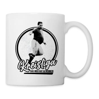 kreisliga das bier hat gewonnen - Tasse - Weiß - Rechts