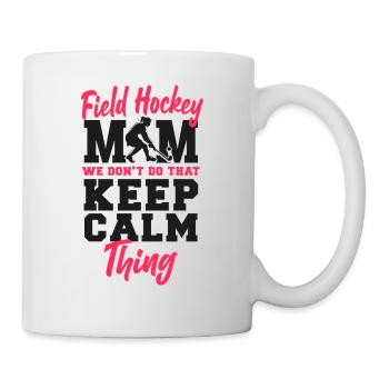 Maman de hockey sur gazon Maman de hockey sur gazon - Mug blanc - blanc - Droite