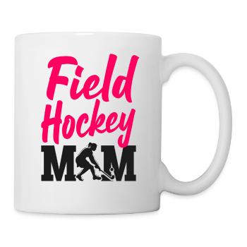Maman de hockey sur gazon Maman de hockey sur gazon - Mug blanc - blanc - Droite