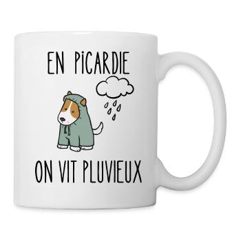 en picardie on vit pluvieux - Mug blanc - blanc - Droite