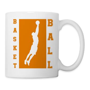 Basketballer logo - Tasse - Weiß - Rechts