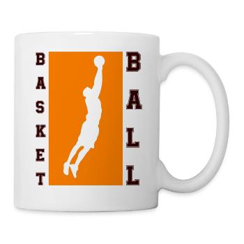 basketballer logo - Tasse - Weiß - Rechts