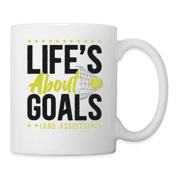 Hockey sur gazon : La vie est une question d’objectifs - Mug blanc - blanc - Droite