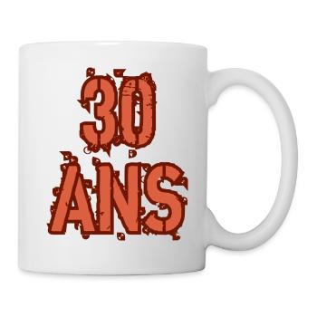30 ANS - Mug blanc - blanc - Droite