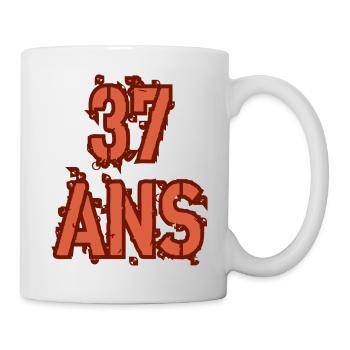 37 ANS - Mug blanc - blanc - Droite