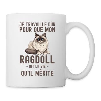 Chat de race Ragdoll 1 - Mug blanc - blanc - Droite