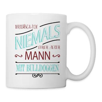 eigenschaften eigenschaft hund spaß bester opa - Tasse - Weiß - Rechts