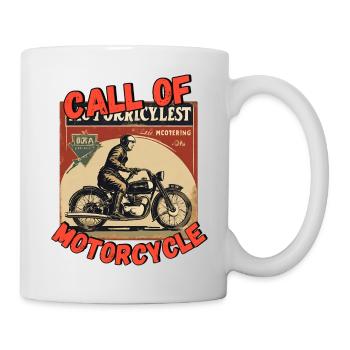 Nostalgie Biker 3 - Tasse - Weiß - Rechts