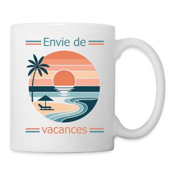 Besoin de vacances - Mug blanc - blanc - Droite
