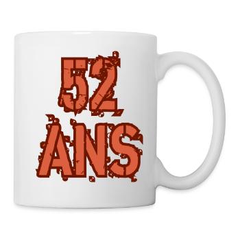 51 ANS - Mug blanc - blanc - Droite