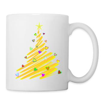 Christmas Hearts Tree - Mug - white - Right