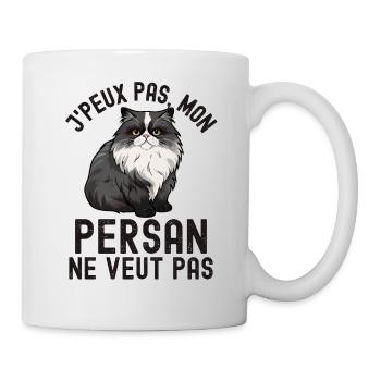 Chat de race persan - Mug blanc - blanc - Droite