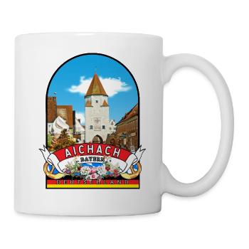 Aichach Bayern Vintage Deutschland - Tasse - Weiß - Rechts