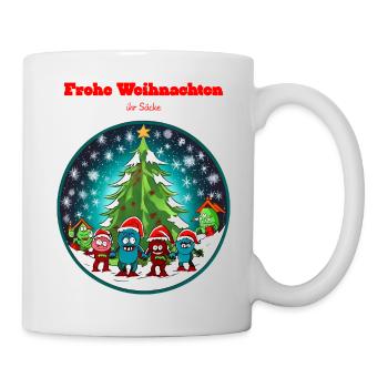 Frohe Weihnachten ihr Säcke - Tasse - Weiß - Rechts