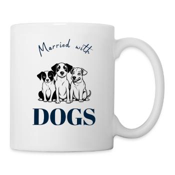 Verheitatet with dogs - Mug - white - Right