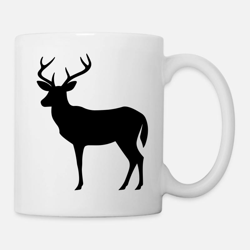 Hirsch - Tasse - Weiß