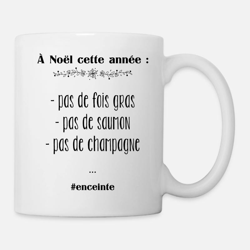 Enceinte noel - Mug blanc - blanc