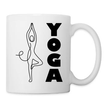 Yoga / Namaste / Zen - Mug blanc - blanc - Droite