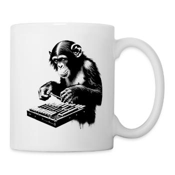 Orchestre de singes Xylophone Street Art Banksy Style - Mug blanc - blanc - Droite