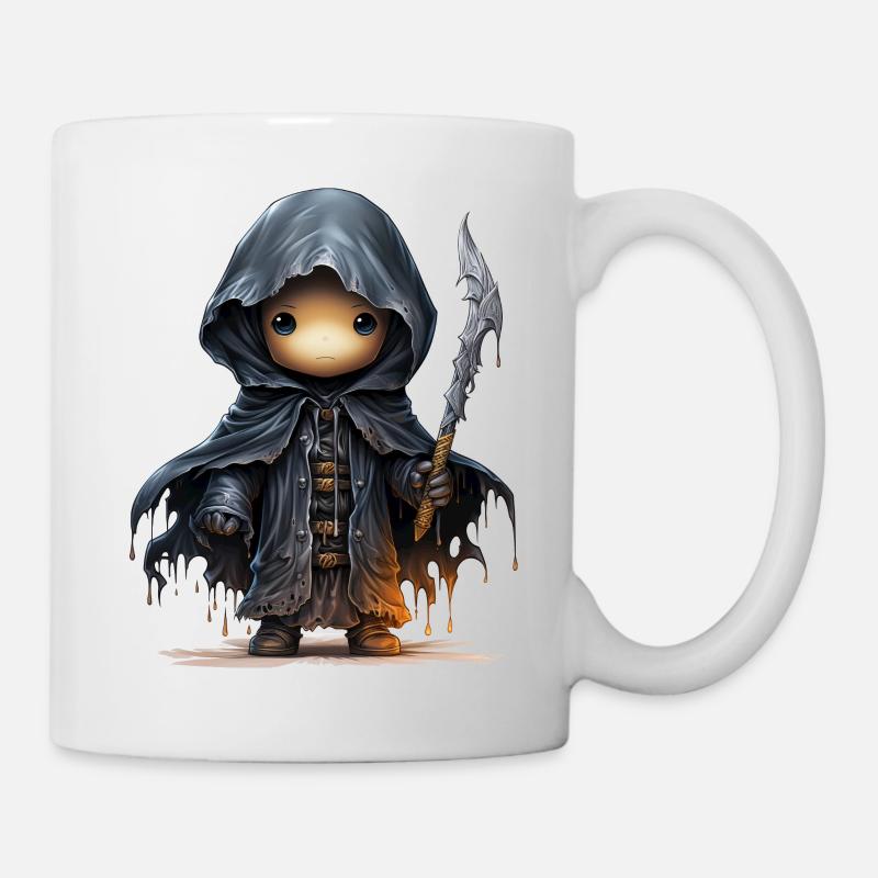 Doux fantôme avec épée d’un monde fantastique - Mug blanc - blanc
