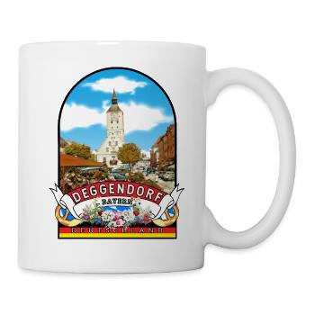 Deggendorf Bayern Vintage Deutschland - Tasse - Weiß - Rechts