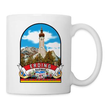 Erding Bayern Vintage Deutschland - Tasse - Weiß - Rechts