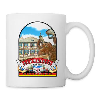 Schwabach Bayern Vintage Deutschland - Tasse - Weiß - Rechts