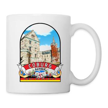 Coburg Bayern Vintage Deutschland - Tasse - Weiß - Rechts