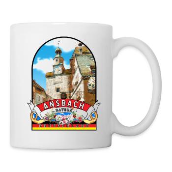 Ansbach Bayern Vintage Deutschland - Tasse - Weiß - Rechts