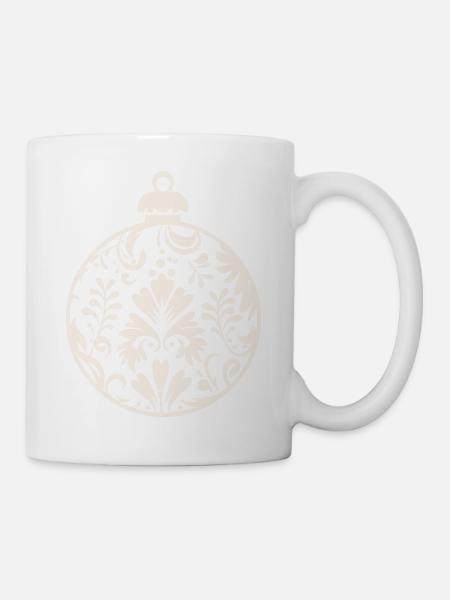 Christbaumkugel - Tasse - Weiß
