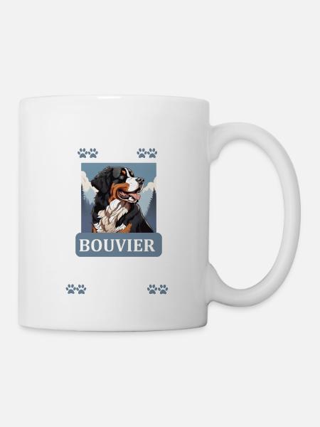 Bouvier bernois chien doux - Mug blanc - blanc