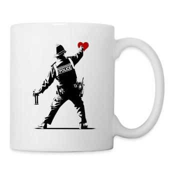 Police Street Art - Mug - white - Right