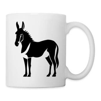 Esel - Tasse - Weiß - Rechts