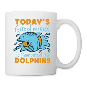 Dolphin Today's Good Mood Is - Tasse - Weiß - Rechts