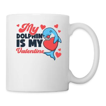 Dolphin Valentines Day My Dolphin - Tasse - Weiß - Rechts