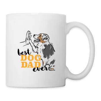 Le meilleur papa de berger australien au monde - Mug blanc - blanc - Droite