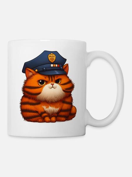 Police Cat - Mug - white