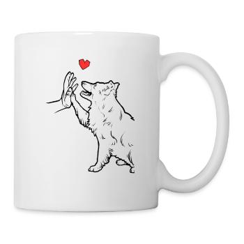 Border Collie Niedlich Border Collie Liebe Border - Tasse - Weiß - Rechts