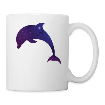 Galaxie de l’espace Dolphin - Mug blanc - blanc - Droite