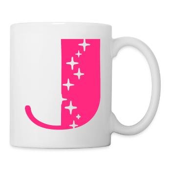 Letter J Glitter - Mug - white - Right