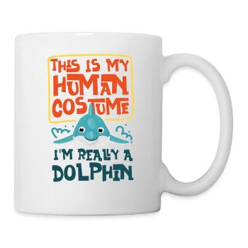 Dolphin This Is My Human Costume - Mug - white - Right