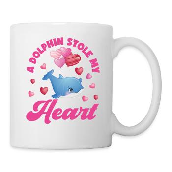 Dolphin Valentines Day A Dolphin - Tasse - Weiß - Rechts