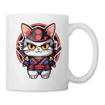 Samurai Cat #3 - Mug - white - Right