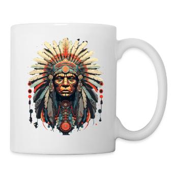 Native American Design Native American Head - Mug - white - Right