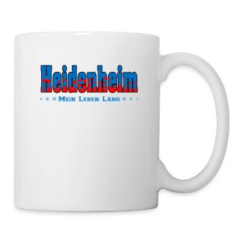 Heidenheim Fussball Fans Mein Leben Lang - Tasse - Weiß - Rechts